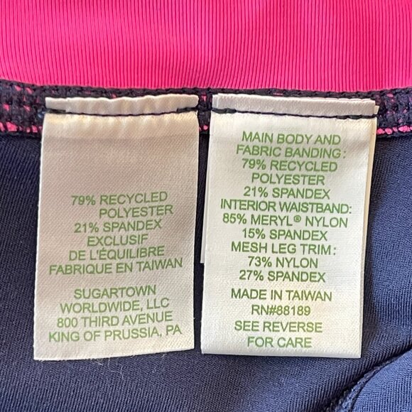 New Lilly Pulitzer Luxletic Small Leggings Weekender High Rise True Navy Blue - Picture 8 of 10